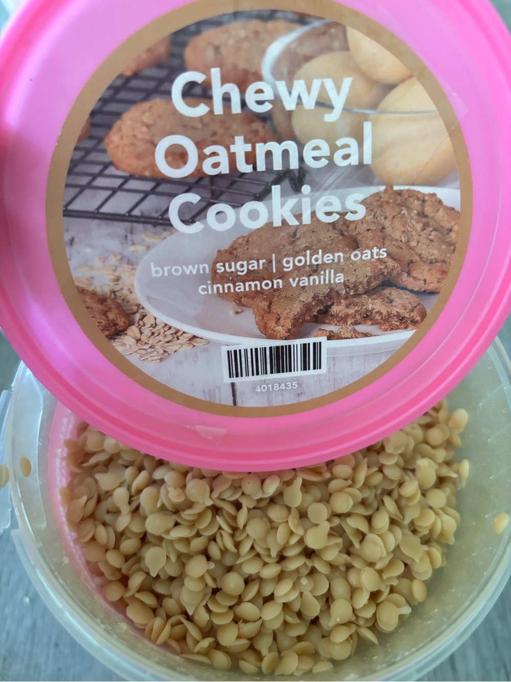 Pink zebra wax melts oatmeal cookie